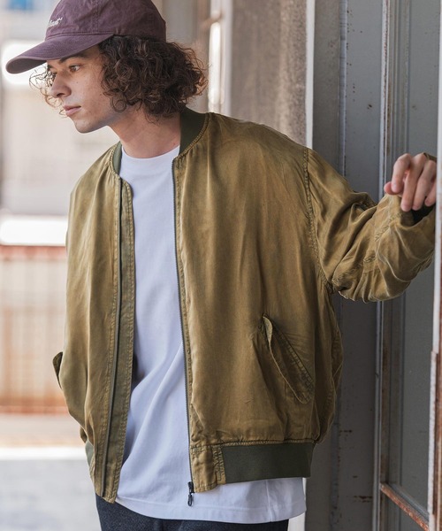 CAMBIO（カンビオ） ma1 ma-1 mj11106- フェード加工MA-1ジャケット