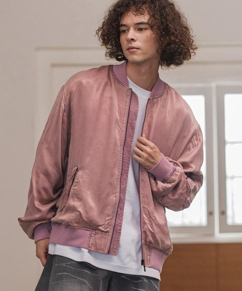 CAMBIO（カンビオ） ma1 ma-1 mj11106- フェード加工MA-1ジャケット