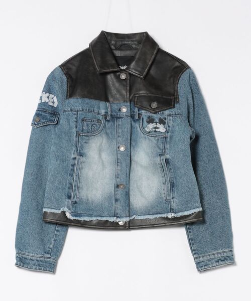 美品　ディズニー　GUESS デニムジャケット ミッキー Gジャン デシグアル Desigual ミッキーマウス デニムジャケット （ブルー