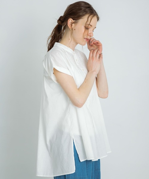 「URBAN RESEARCH Sonny Label」 半袖ブラウス FREE ブルー レディース_画像3