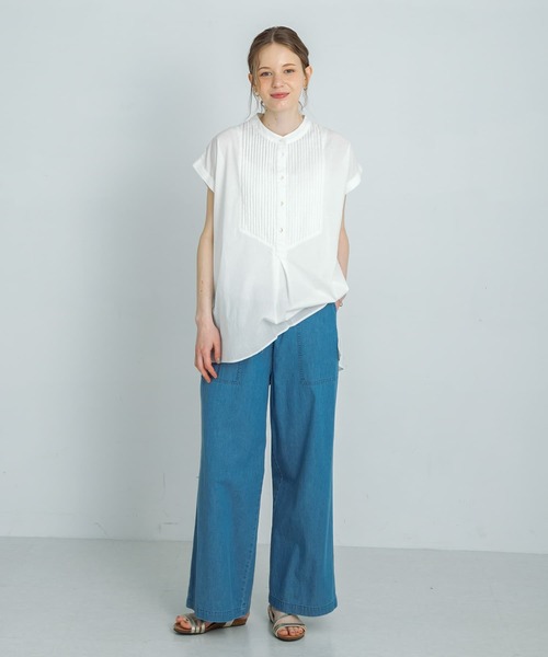 「URBAN RESEARCH Sonny Label」 半袖ブラウス FREE ブルー レディース_画像8