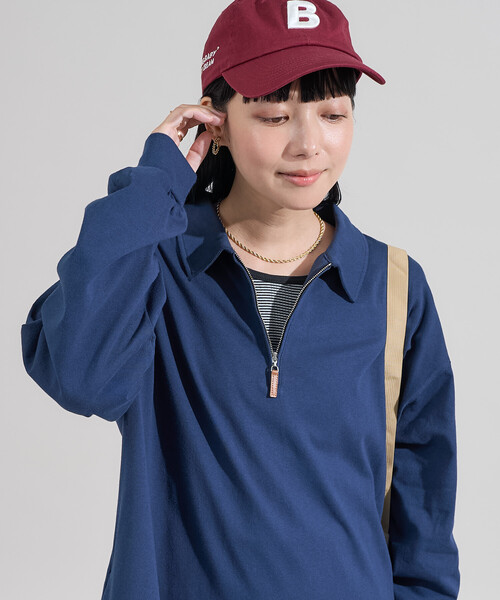 ワンピース 配色襟 ポロワンピース/ハーフジップ「限定展開」 | FREAK'S STORE | 15