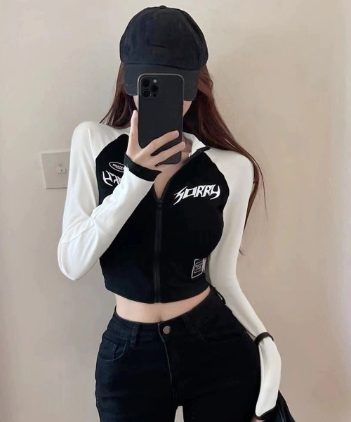 miniministore（ミニミニストア） tシャツ ロゴジップアップ