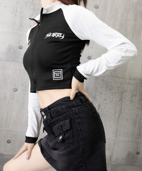 miniministore（ミニミニストア） tシャツ ロゴジップアップ