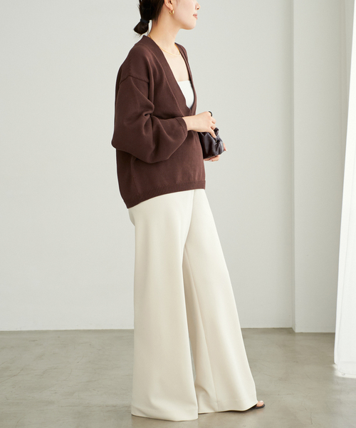 plage（プラージュ） Vネックニット FREE ベージュ レディース