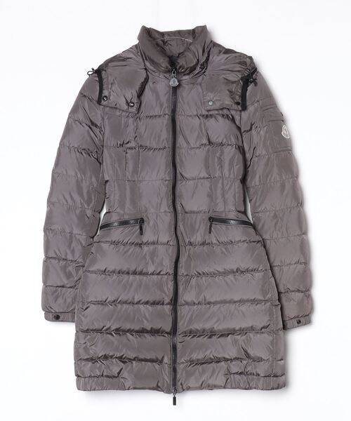 美品　モンクレール　ダウンコート　グレー　サイズ00 MONCLER（モンクレール） ダウンコート 0 グレー レディース
