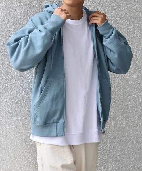 SHIPS any パーカー any: ヴィンテージライク 裏起毛 スウェット