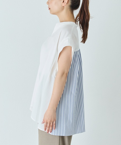「LAVEANGE」 半袖ブラウス 5L ブラック レディース_画像3