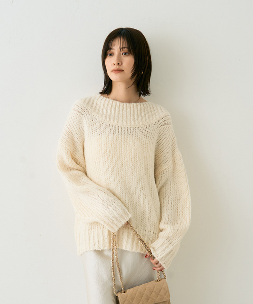 【値下げ】Rouge vif ロービングハンドニットPO Rouge vif Anna（ルージュヴィフアンナ） ニット セーター ロービング