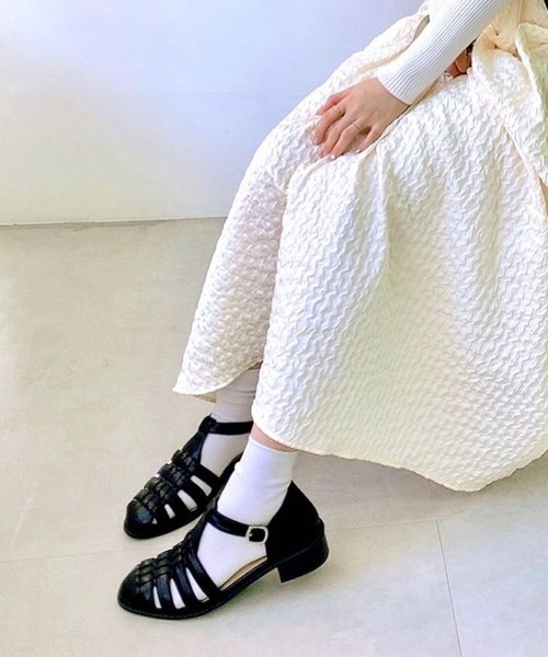 「Bridget Birkin」 フラットサンダル 23 アイボリー レディース_画像6