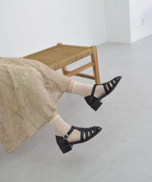 「Bridget Birkin」 フラットサンダル 23 アイボリー レディース_画像9