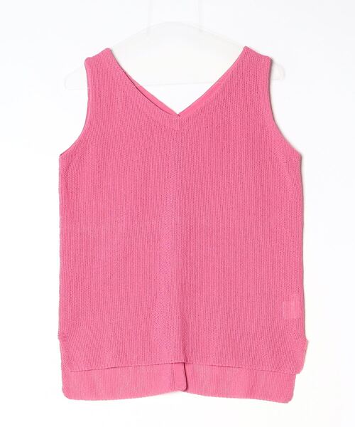 ADAWAS ベスト FREEサイズ ADAWAS（アダワズ） ニットベスト FREE ピンク レディース : ZOZOTOWN