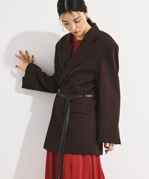 【STUDIOUS/ステュディオス】オーバーサイズテーラードジャケット STUDIOUS（ステュディオス） コート アウター 「STUDIOUS/ステュディオ