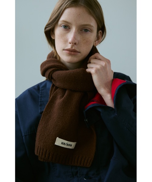 un/neu マフラー ストール シンプルウールカラーマフラー / コンパクト