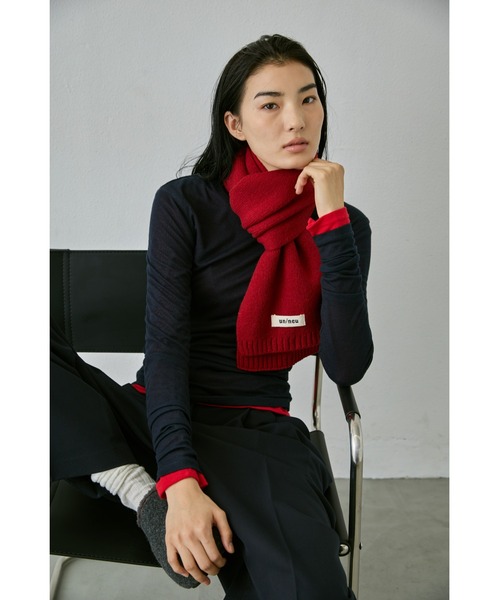 un/neu マフラー ストール シンプルウールカラーマフラー / コンパクト
