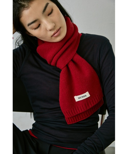 un/neu マフラー ストール シンプルウールカラーマフラー / コンパクト