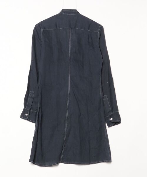 「Frank\u0026Eileen」 シャツワンピース XX-SMALL ネイビー レディースの画像