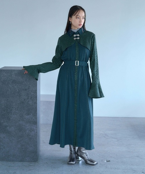 HARE（ハレ） ワンピース ジャガードチャイナボレロワンピース(HARE