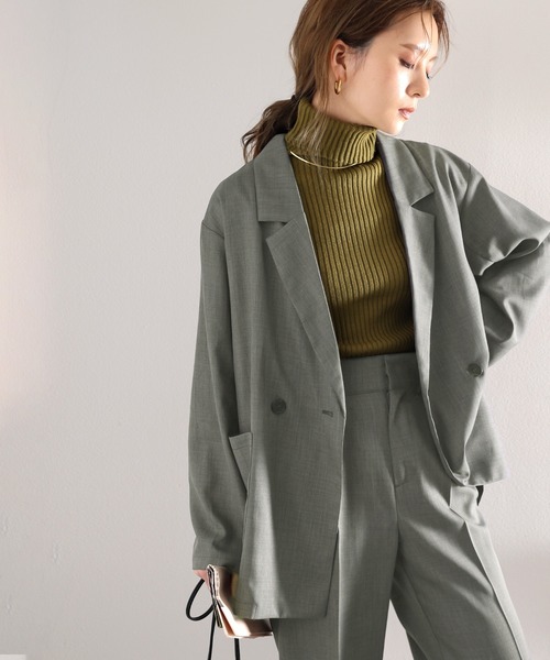 「RIRIYANO」 ジャケット MEDIUM チャコールグレー レディース_画像7