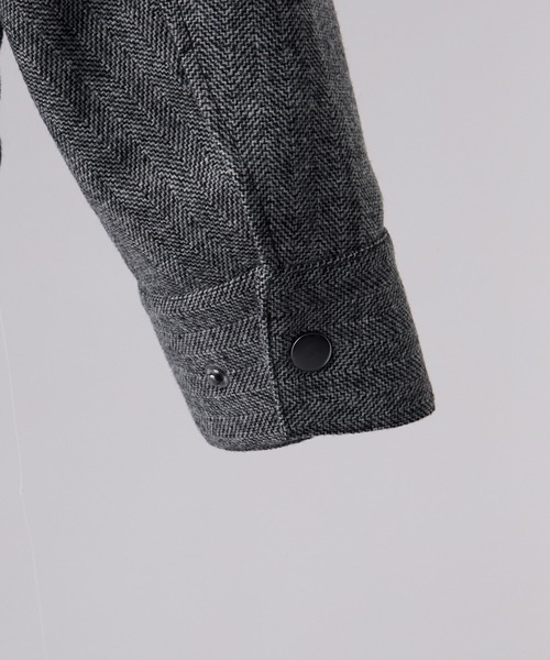 CLEL（クレイル） ブルゾン アウター 「CLEL」Wool Blend Herringbone