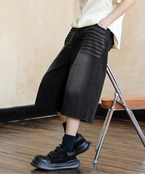 「neos」 デニムパンツ MEDIUM ダークインディゴブルー メンズ_画像4