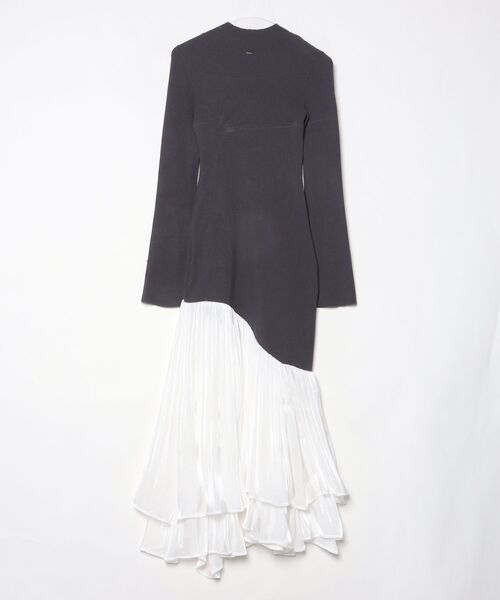 anuans（アニュアンス） ニットワンピース MEDIUM グレー レディース