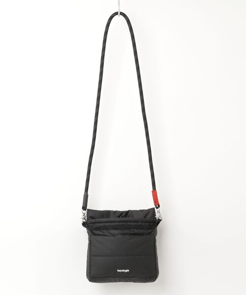 Topologie（トポロジー） 刺繍ショルダーバッグ - ブラック メンズ