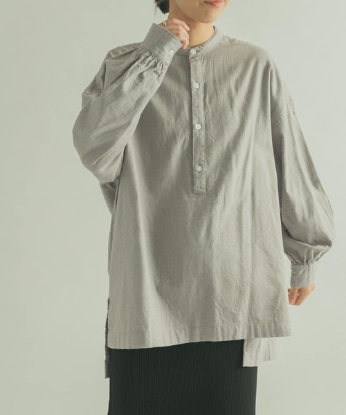 「FORK&SPOON」 長袖ブラウス 1 ネイビー レディース_画像2