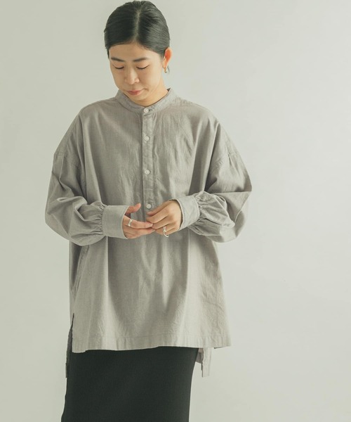 「FORK&SPOON」 長袖ブラウス 1 ネイビー レディース_画像3