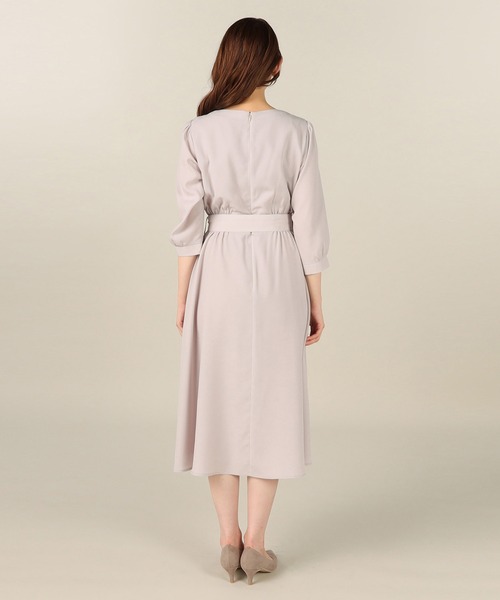 「LAISSE PASSE」 「Debut de Fiore」7分袖ワンピース SMALL ネイビー レディース_画像8