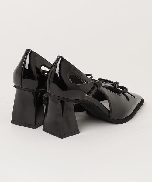「SY UNITED ARROWS」 ヒールサンダル 24.5cm ブラック レディース_画像2