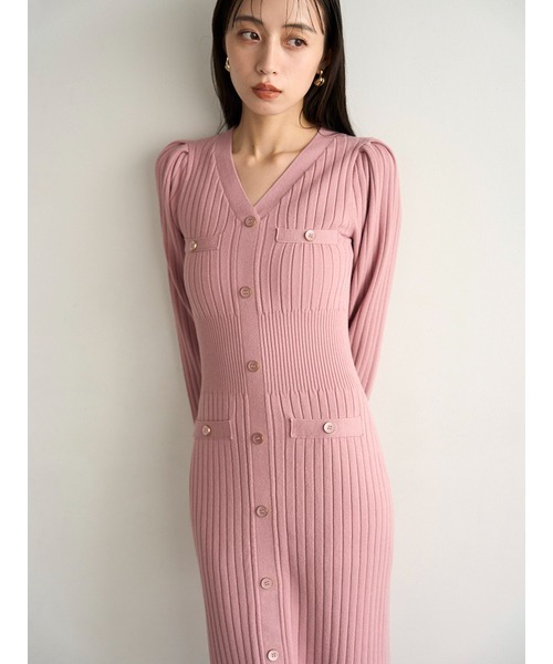 SNIDEL（スナイデル） 長袖ワンピース FREE ブラック レディース