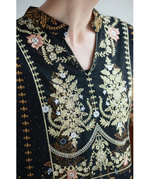 「CAWAII」 7分袖ワンピース FREE ブラック レディース_画像3