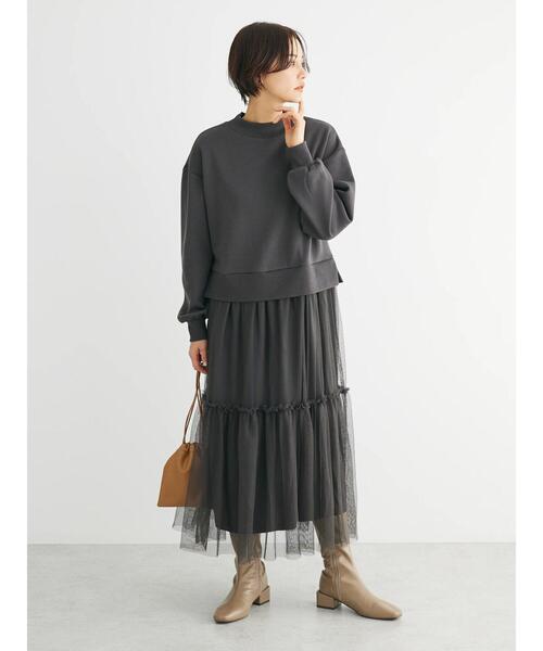 「Sugar spoon」 ドッキングワンピース FREE ベージュ レディース_画像7