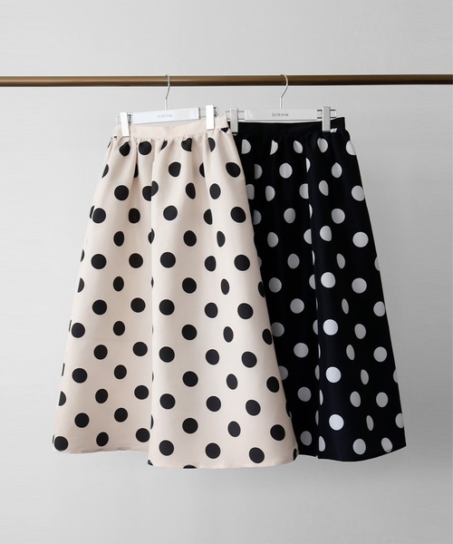 「ELFRANK」 フレアスカート FREE ブラック レディース_画像2