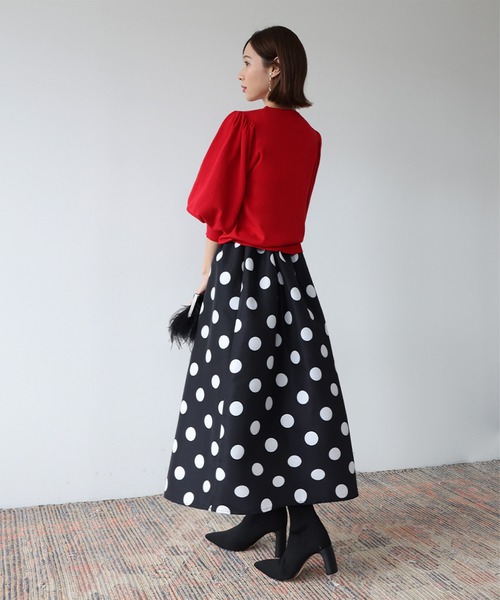 「ELFRANK」 フレアスカート FREE ブラック レディース_画像6