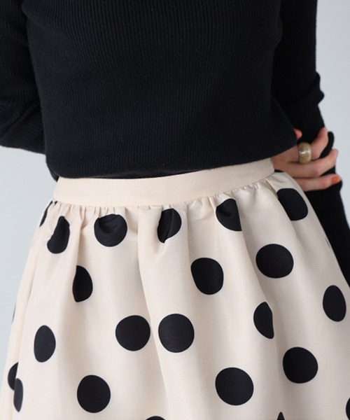 「ELFRANK」 フレアスカート FREE ブラック レディース_画像7