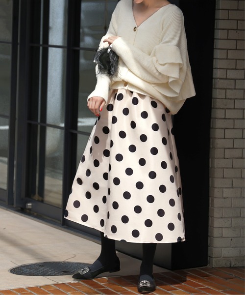 「ELFRANK」 フレアスカート FREE ブラック レディース_画像9