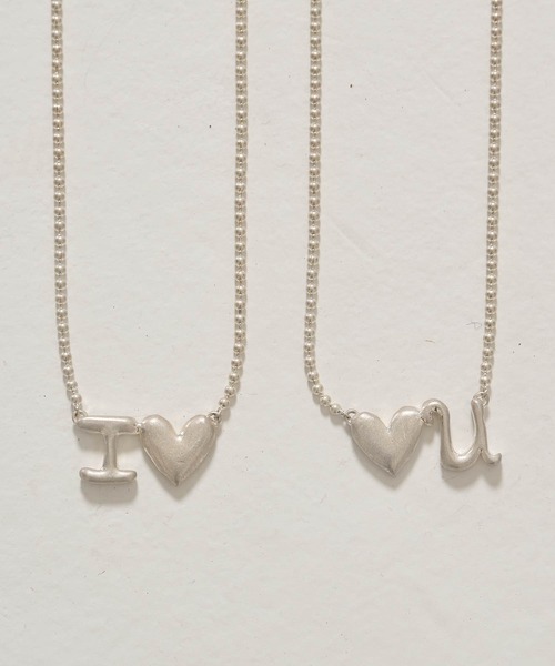 Love is. ♡ペアシェイプ リアンネックレス♡ TINA：JOJUN（ティーナジョジュン） ネックレス I Love You ペア
