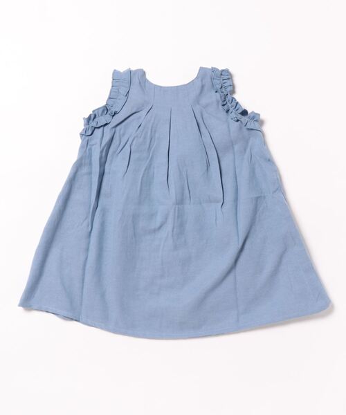 「la poche biscuit」 「KIDS」ノースリーブワンピース 110 ブルー キッズ_画像2