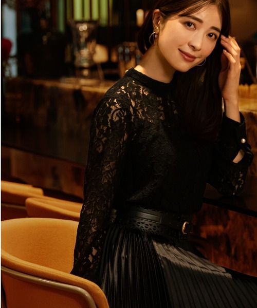 PINKY&DIANNE（ピンキー アンド ダイアン） 長袖ブラウス 38 ブラック