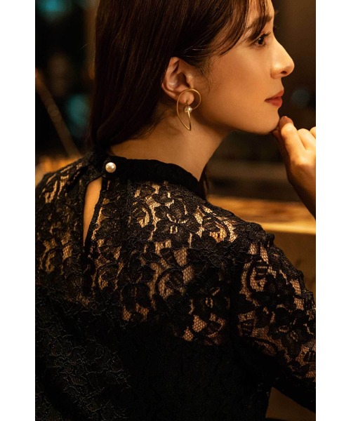 PINKY&DIANNE（ピンキー アンド ダイアン） 長袖ブラウス 38 ブラック