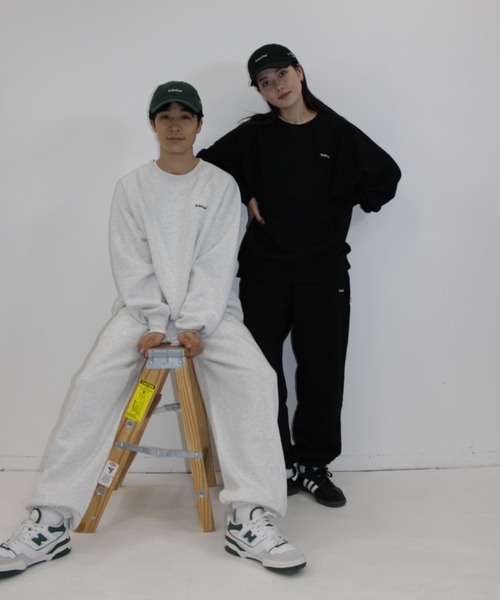 「BROKEN BASE」 スウェットパンツ MEDIUM ネイビー メンズ_画像6