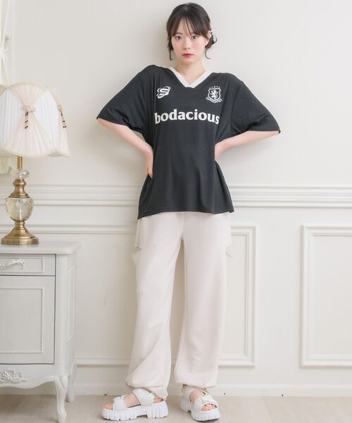 「ems excite」 スウェットパンツ FREE ナチュラル レディース_画像6