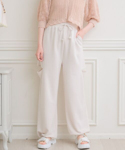 「ems excite」 スウェットパンツ FREE ナチュラル レディース_画像7