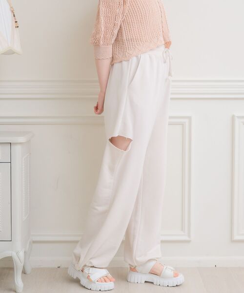 「ems excite」 スウェットパンツ FREE ナチュラル レディース_画像8