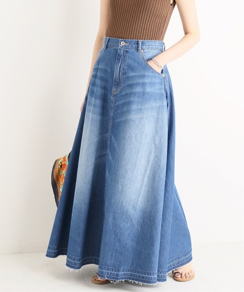 SLOBE IENA（スローブイエナ） デニムスカート 38 ブルー レディース