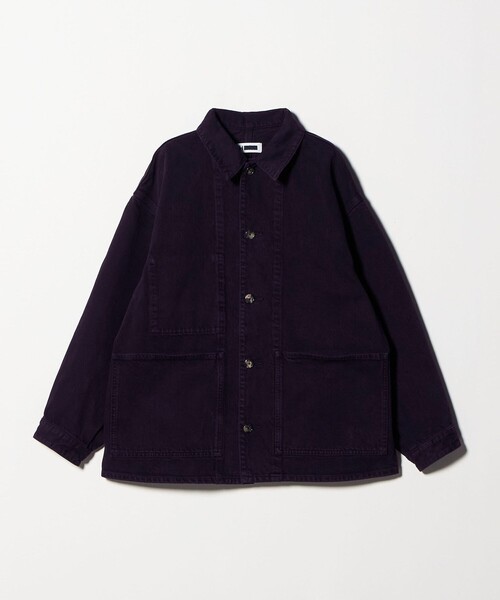 【極美品】H beauty&youth カバーオール　Lサイズ H BEAUTY&YOUTH UNITED ARROWS カバーオール 「H」オーバーダイ デニム