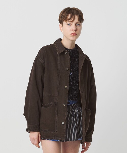 H BEAUTY&YOUTH UNITED ARROWS カバーオール 「H」オーバーダイ デニム