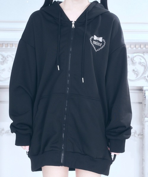 mine by LAFARY パーカー スウィートキーパーカー レディース